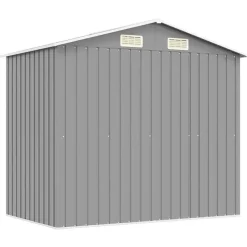 Tuinhuizen-vidaXL - Tuinschuur - Grijs - Staal