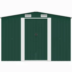 vidaXL - Tuinschuur - Groen - Staal