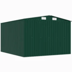 vidaXL - Tuinschuur - Groen - Staal