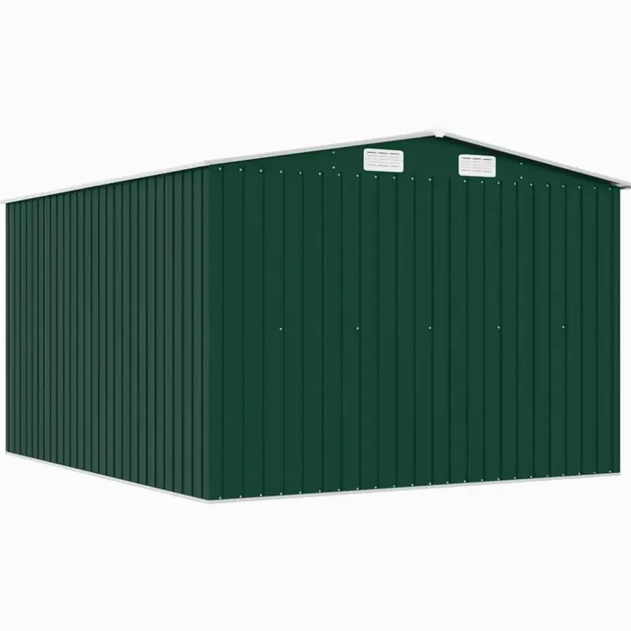 vidaXL - Tuinschuur - Groen - Staal