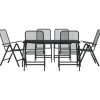 vidaXL - Tuinset - Antraciet - Metaal - 7 stuks