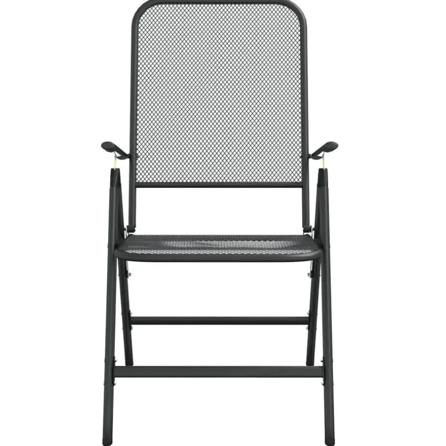 vidaXL - Tuinset - Antraciet - Metaal - 7 stuks