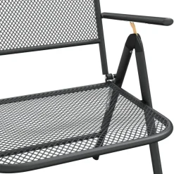 vidaXL - Tuinset - Antraciet - Metaal - 7 stuks
