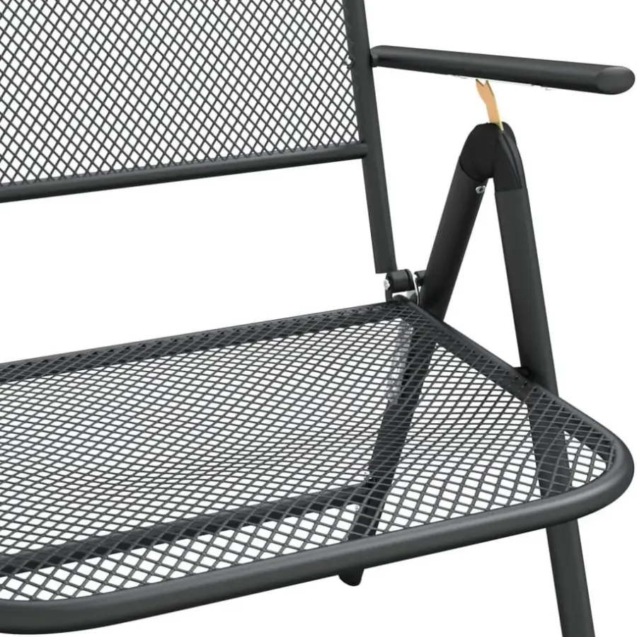 vidaXL - Tuinset - Antraciet - Metaal - 7 stuks
