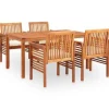 Tuinsets-vidaXL - Tuinset - Bruin - Hout