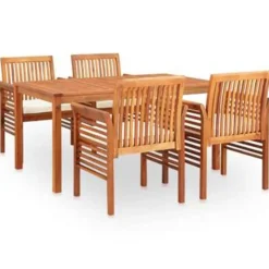 Tuinsets-vidaXL - Tuinset - Bruin - Hout