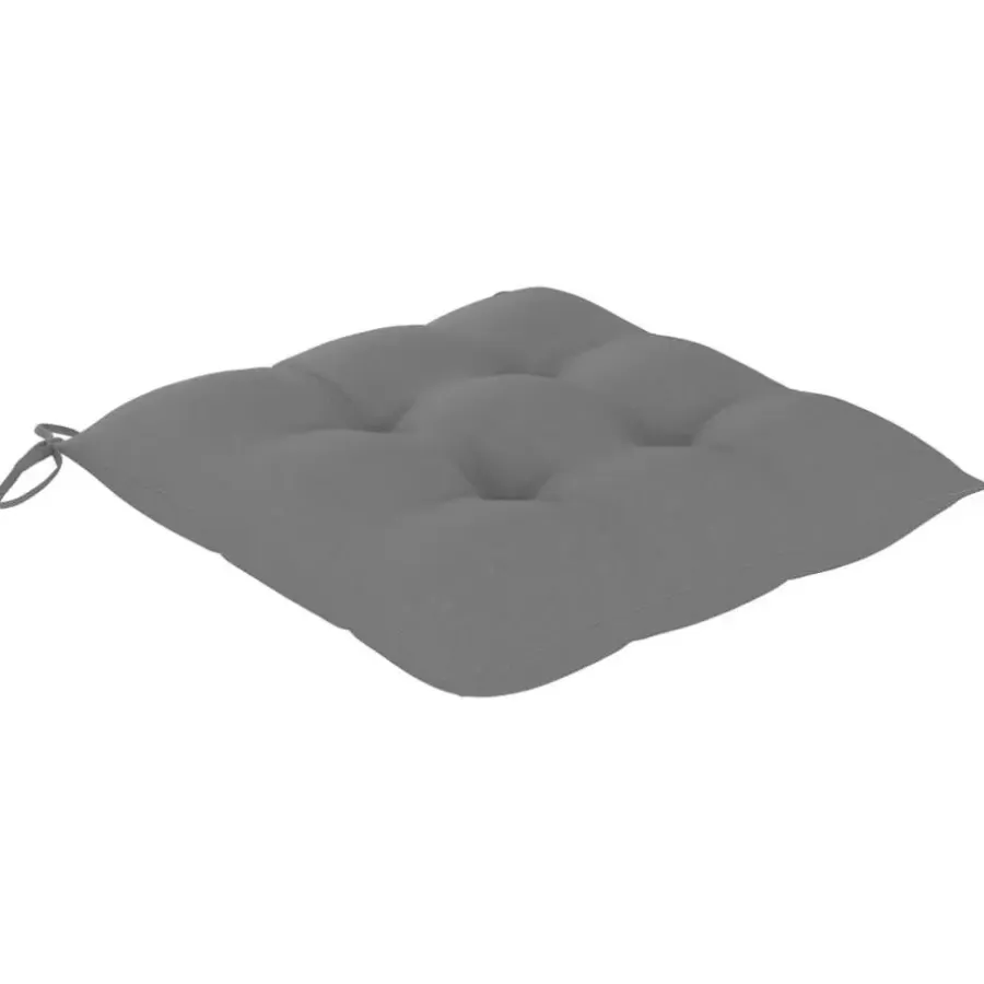 vidaXL - Tuinset - Grijs - Bamboe - 40 x 40 x 7 cm