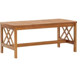 Tuinbanken-vidaXL - Tuinset - Grijs - Hout