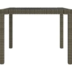Bistro- & Balkonsets-vidaXL - Tuinset - Grijs - Poly rattan - 3 stuks - Met kussens