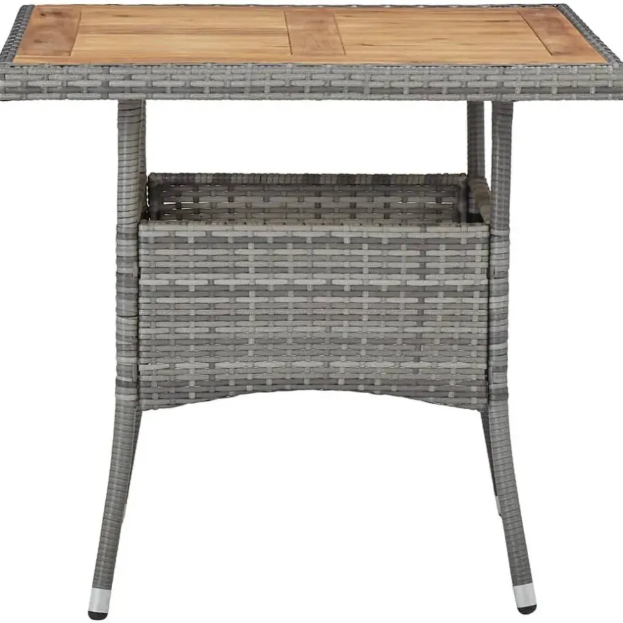 Bistro- & Balkonsets-vidaXL - Tuinset - Grijs - Poly rattan