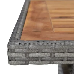 Bistro- & Balkonsets-vidaXL - Tuinset - Grijs - Poly rattan
