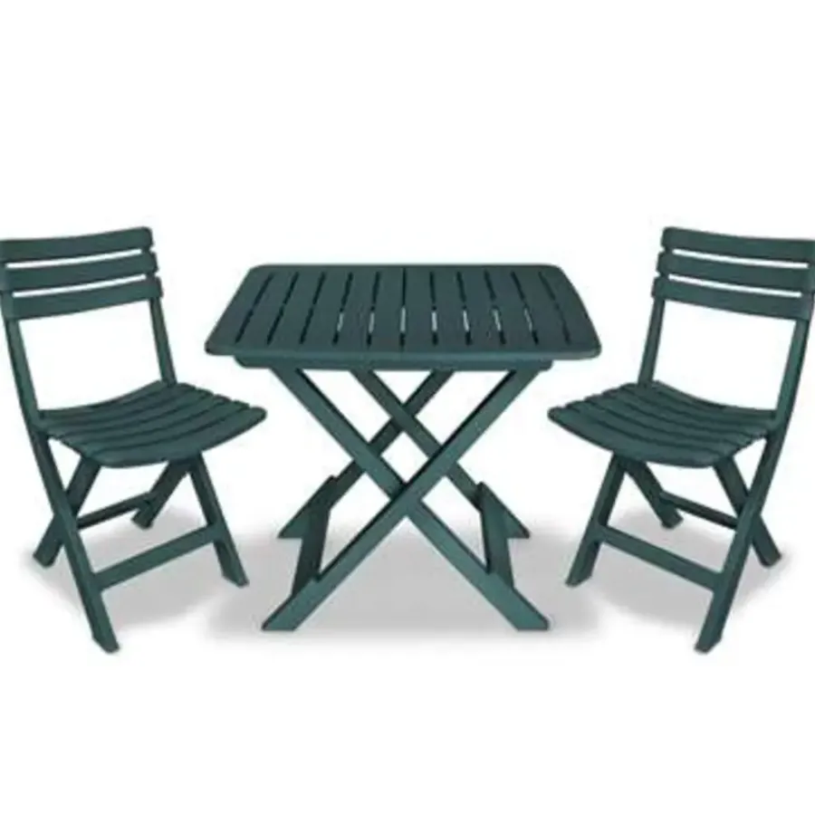 Bistro- & Balkonsets-vidaXL - Tuinset - Groen - Kunststof
