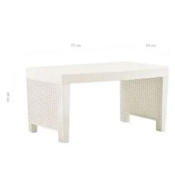 Bistro- & Balkonsets-vidaXL - Tuinset - Wit - Kunststof