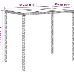 vidaXL - Tuinset - Zwart - Poly rattan - 6 stuks - Met kussens