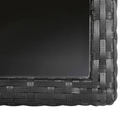 vidaXL - Tuinset - Zwart - Poly rattan