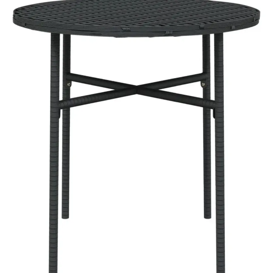 vidaXL - Tuinset - Zwart - Poly rattan - 3 stuks