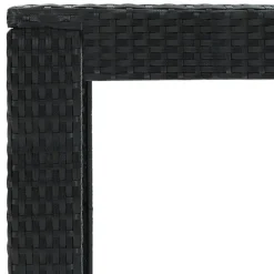 Tuinsets-vidaXL - Tuinset - Zwart - Poly rattan