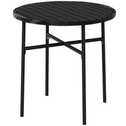 Bistro- & Balkonsets-vidaXL - Tuinset - Zwart - Poly rattan - 3 stuks