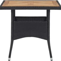 Tuinsets-vidaXL - Tuinset - Zwart - Rattan