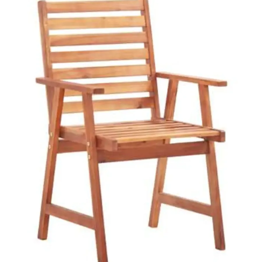 vidaXL - Tuinstoel - Bruin - Hout - 2 stuks