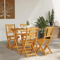 vidaXL - Tuinstoel - Bruin - Massief acaciahout - 36 x 46 x 86cm