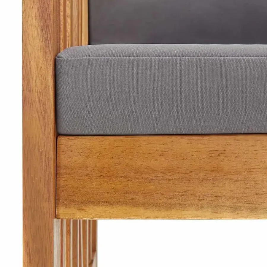 Tuinstoelen-vidaXL - Tuinstoel - Grijs - Hout