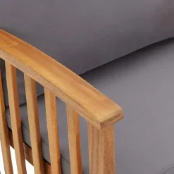 Tuinstoelen-vidaXL - Tuinstoel - Grijs - Hout