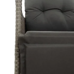 vidaXL - Tuinstoel - Grijs - Poly rattan