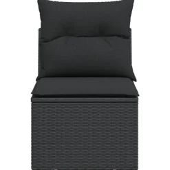vidaXL - Tuinstoel - Zwart - Poly rattan