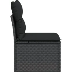vidaXL - Tuinstoel - Zwart - Poly rattan