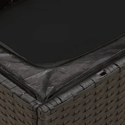 vidaXL - Tuinstoel - Zwart - Poly rattan