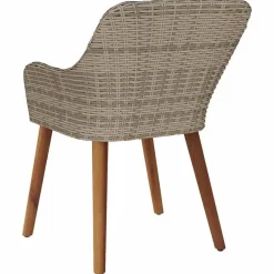 vidaXL - Tuinstoel - Zwart - Poly rattan - 55 x 62.5 x 82cm