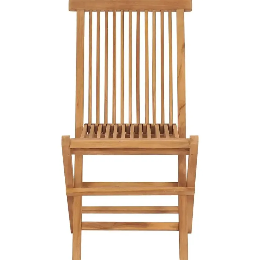 vidaXL - Tuinstoelen - Bruin - Hout - 2 stuks - Inklapbaar