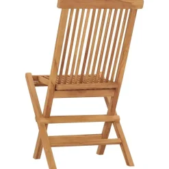 vidaXL - Tuinstoelen - Bruin - Hout - 2 stuks - Inklapbaar