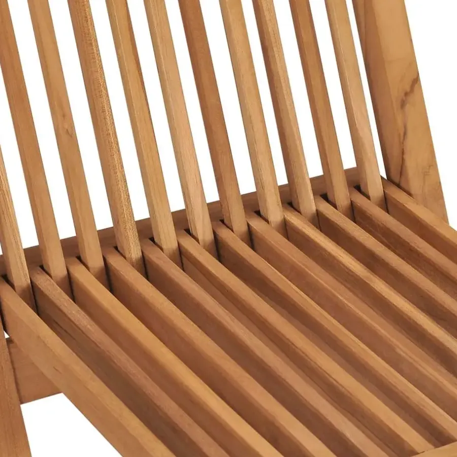 vidaXL - Tuinstoelen - Bruin - Hout - 2 stuks - Inklapbaar