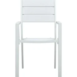 Tuinstoelen-vidaXL - Tuinstoelen - Wit - Hout - 4 stuks