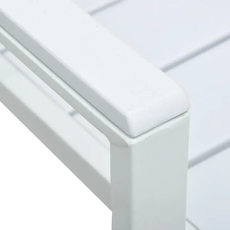 Tuinstoelen-vidaXL - Tuinstoelen - Wit - Hout - 4 stuks