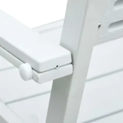Tuinstoelen-vidaXL - Tuinstoelen - Wit - Hout - 4 stuks