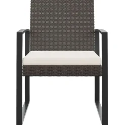 Tuinstoelen-vidaXL - Tuinstoelen - Zwart - Polypropyleen - 2 stuks
