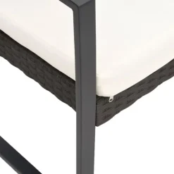 Tuinstoelen-vidaXL - Tuinstoelen - Zwart - Polypropyleen - 2 stuks