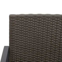 Tuinstoelen-vidaXL - Tuinstoelen - Zwart - Polypropyleen - 2 stuks