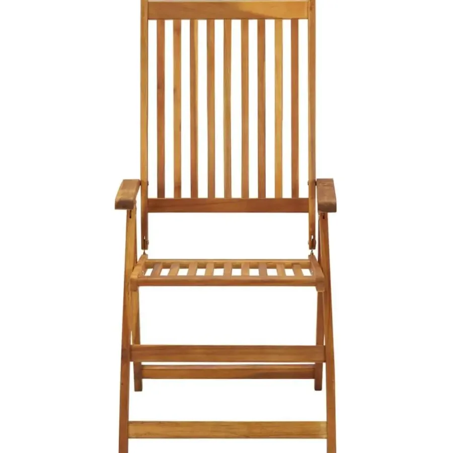 Tuinstoelen-vidaXL - Tuinstoelen inklapbaar met kussens - Massief acaciahout - 6 stuks