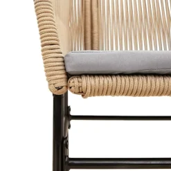 Tuinstoelen-vidaXL - Tuinstoelen -Kussens - Bruin - Poly rattan - 2 stuks