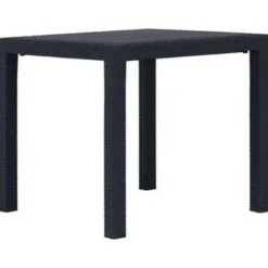 Tuintafels-vidaXL - Tuintafel - Antraciet - Kunststof - 79 x 79 x 72 cm
