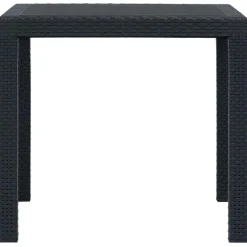 Tuintafels-vidaXL - Tuintafel - Antraciet - Kunststof - 79 x 79 x 72 cm