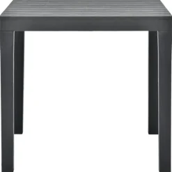 vidaXL - Tuintafel - Antraciet - Kunststof