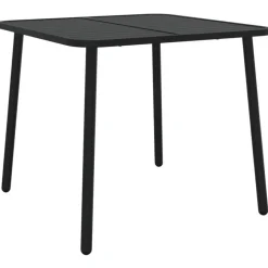 Tuintafels-vidaXL - Tuintafel - Antraciet - Staal - 80 x 80 x 71 cm