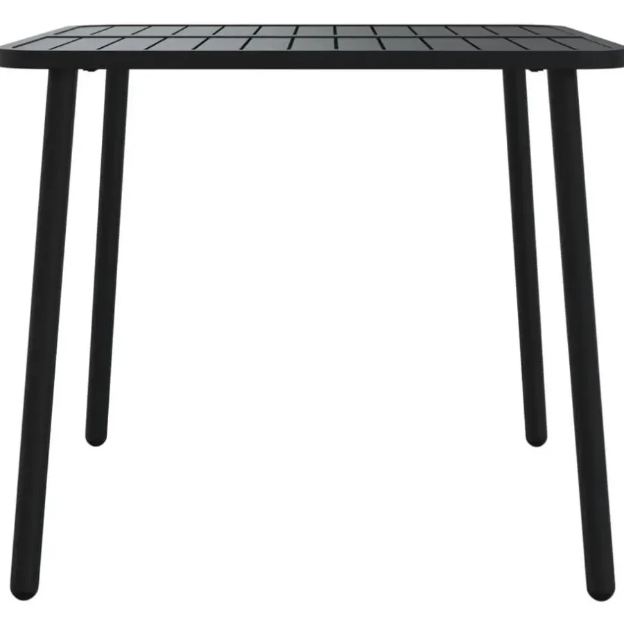 Tuintafels-vidaXL - Tuintafel - Antraciet - Staal - 80 x 80 x 71 cm