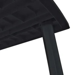 vidaXL - Tuintafel - Antraciet - Kunststof