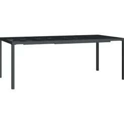 Tuintafels-vidaXL - Tuintafel - Antraciet - Staal - 200 x 100 x 72 cm